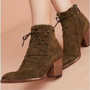 Sam Edelman x Anthropologie Millard Lace-Up Ankle Boots Wnn’s 9